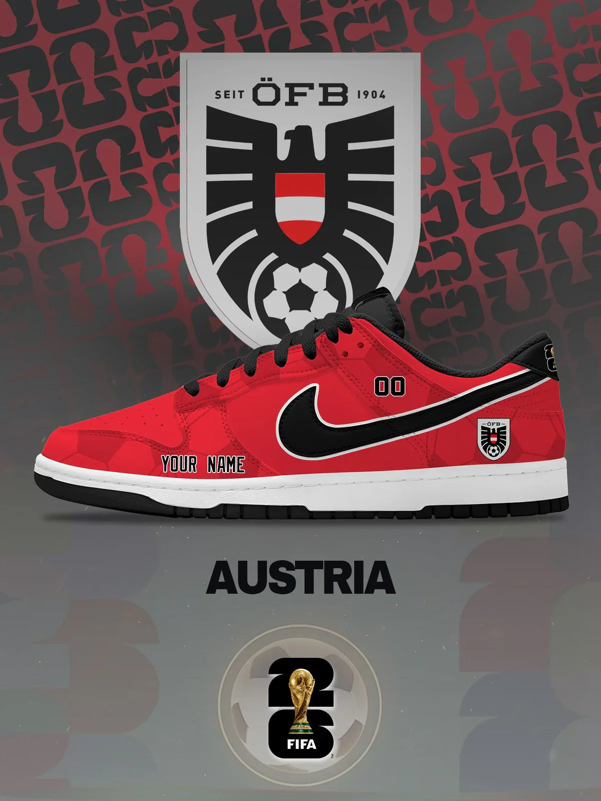 World Cup 2026 Austria Design Shoes DK