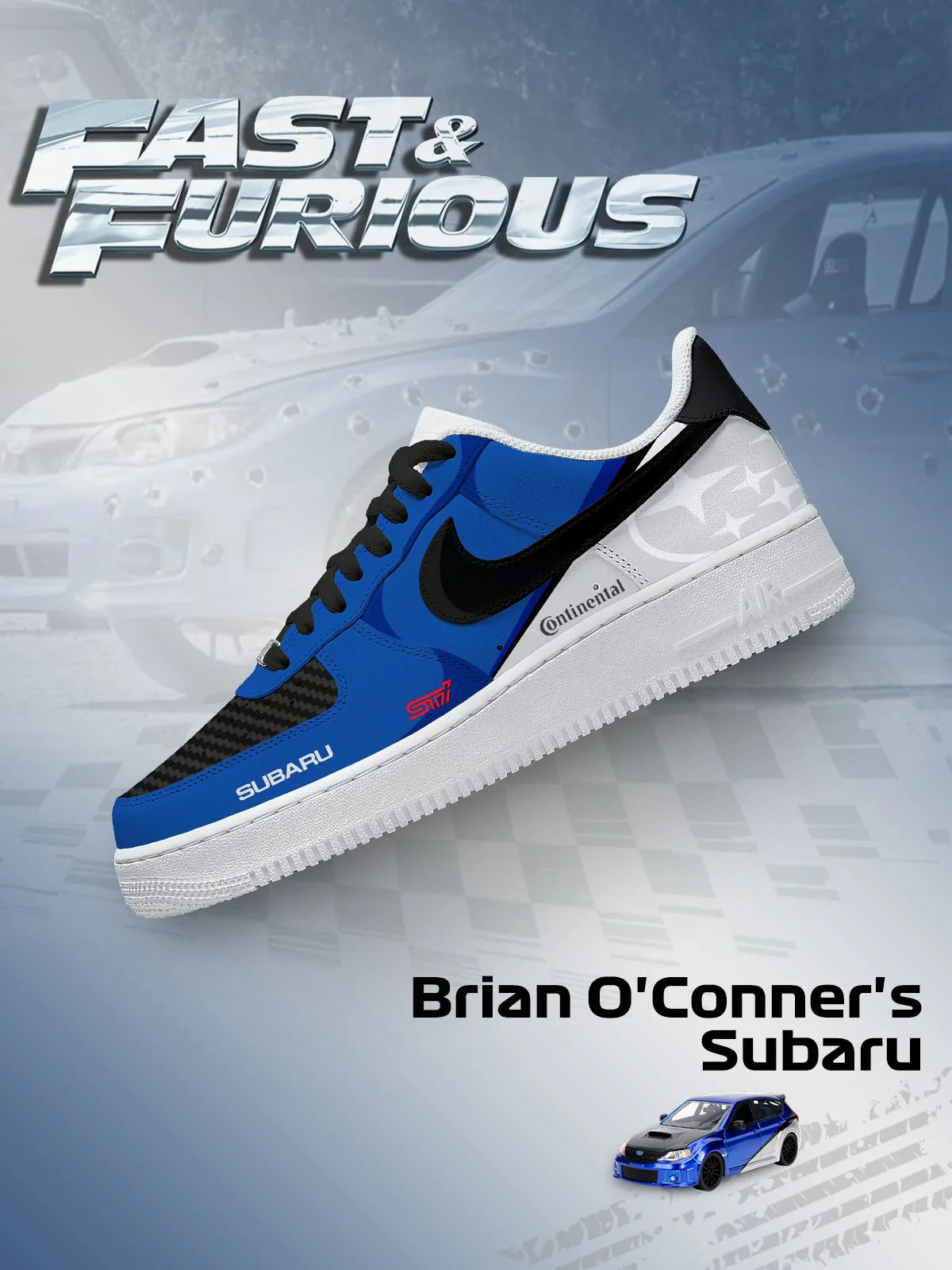 Brian O'Conner's Impreza WRX STI Design Shoes F1