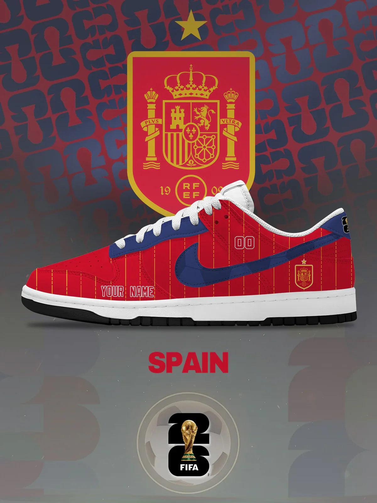 World Cup 2026 Spain Design Shoes DK