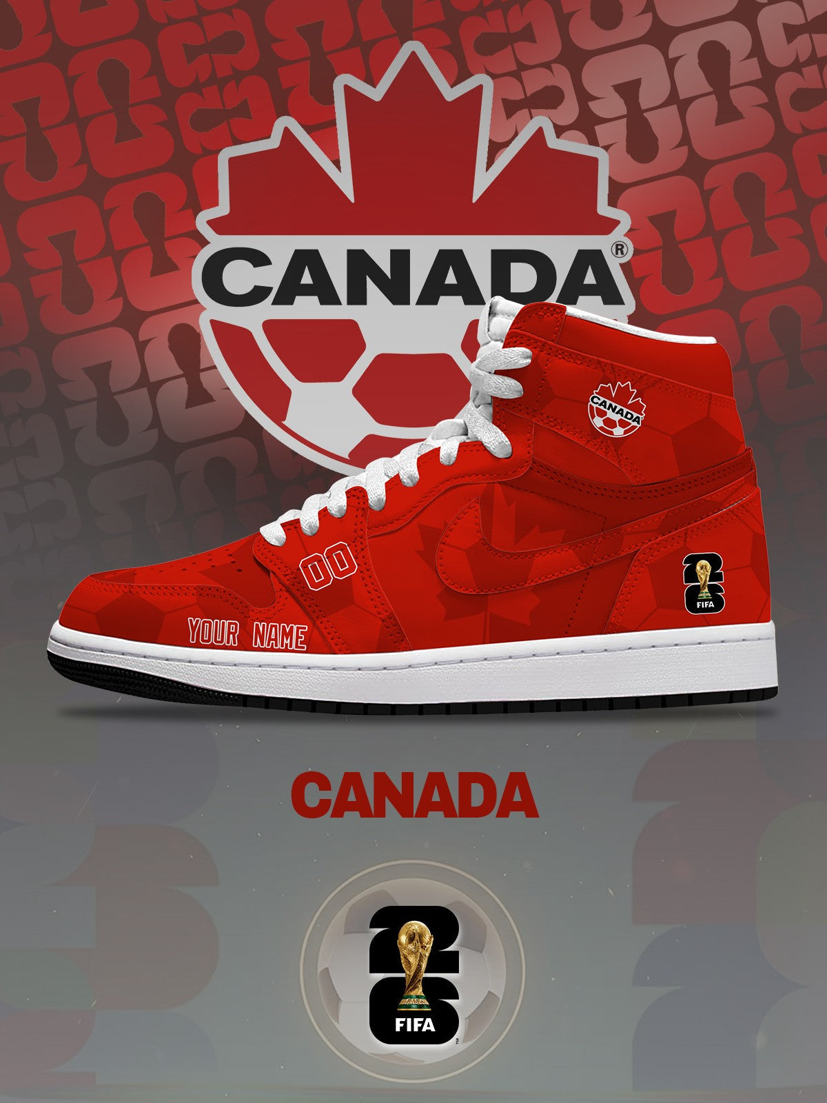 World Cup 2026 Canada V.1 Design Shoes J1