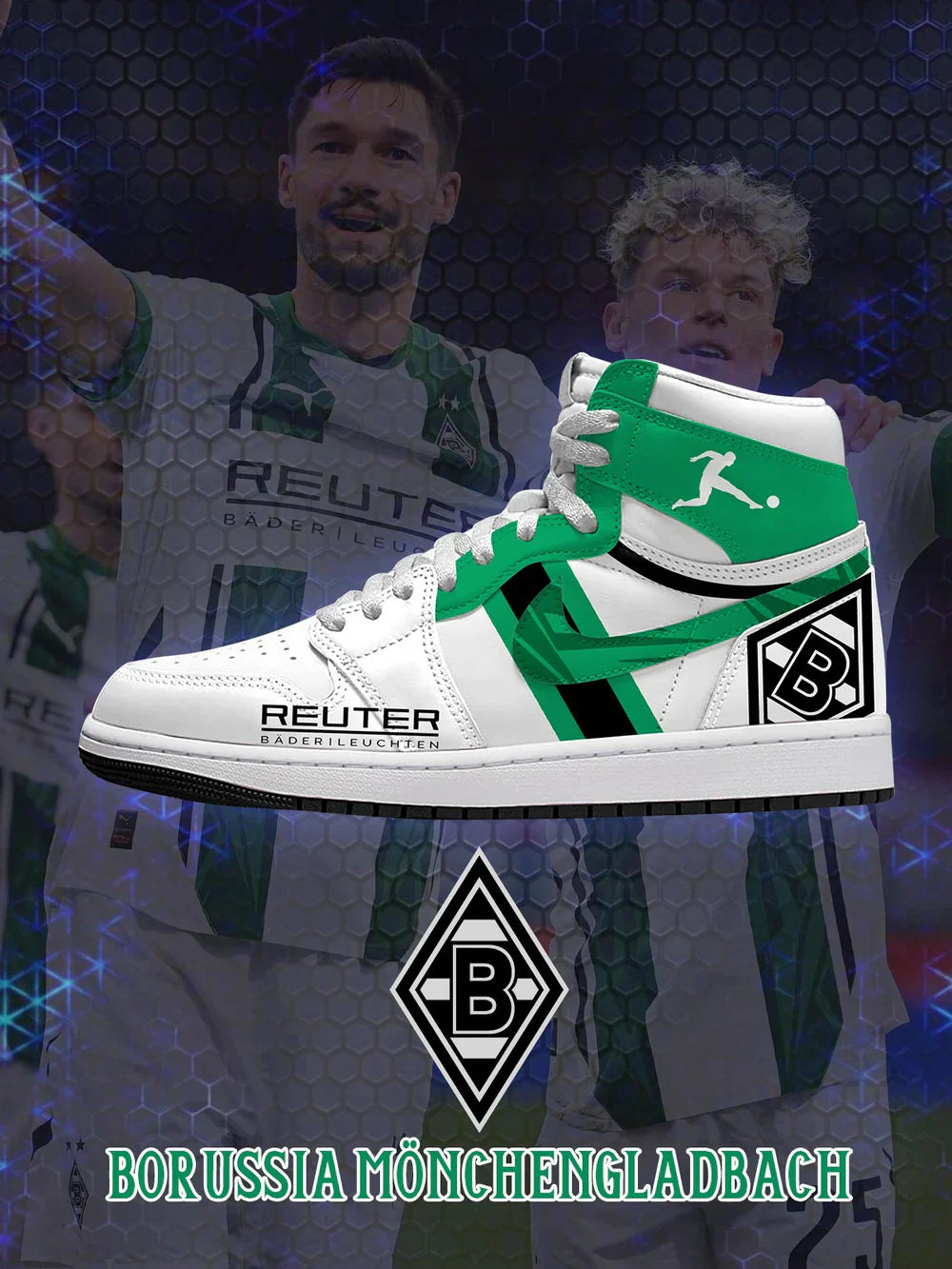Borussia (Adult and kids size available) Limited Edition Design Shoes J1