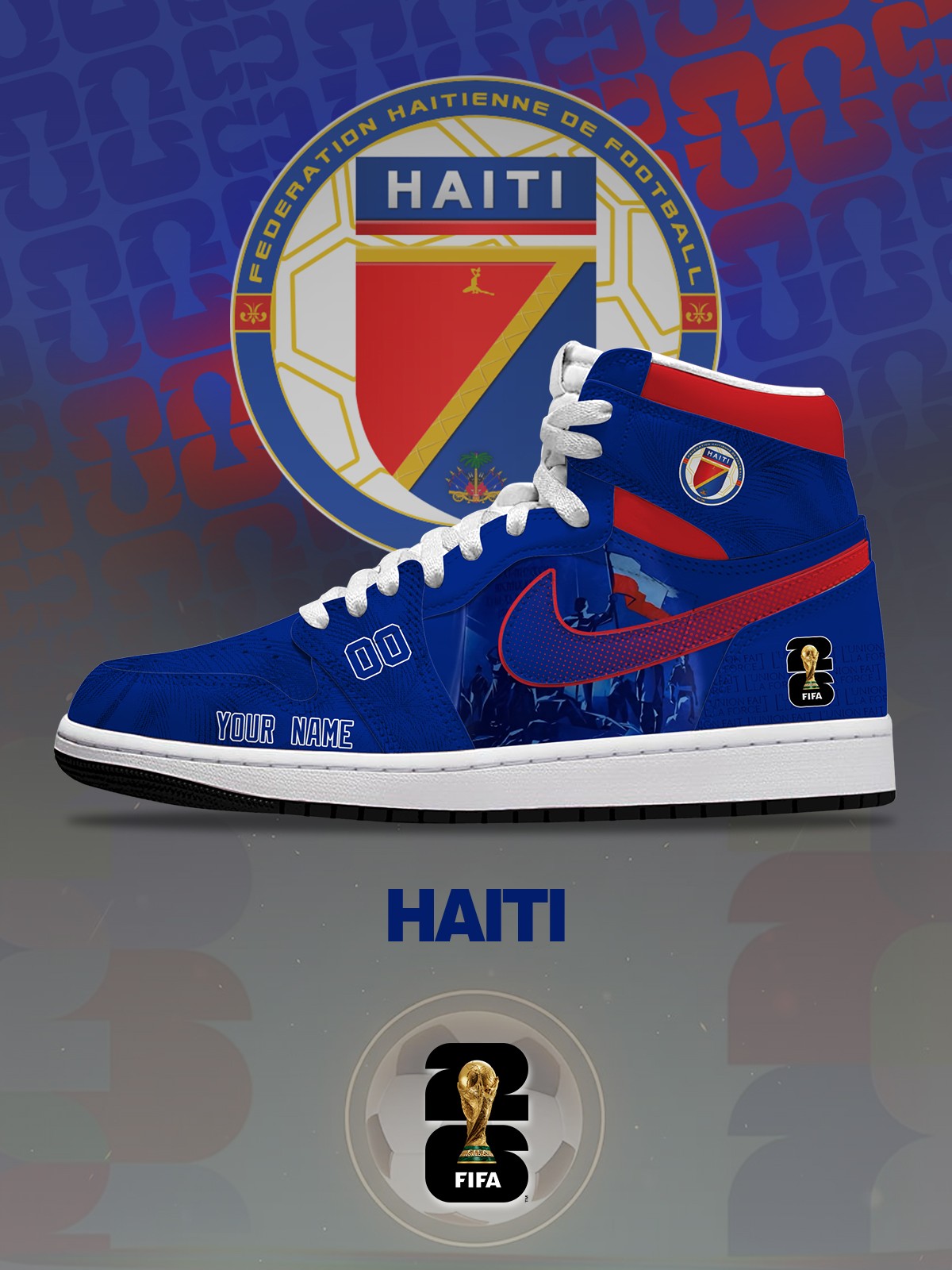 World Cup 2026 Haiti V.1 Design Shoes J1