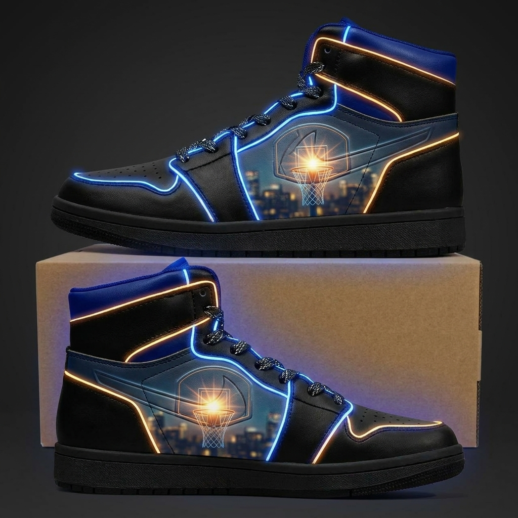 Borough Neon Clutch Design Shoes J1