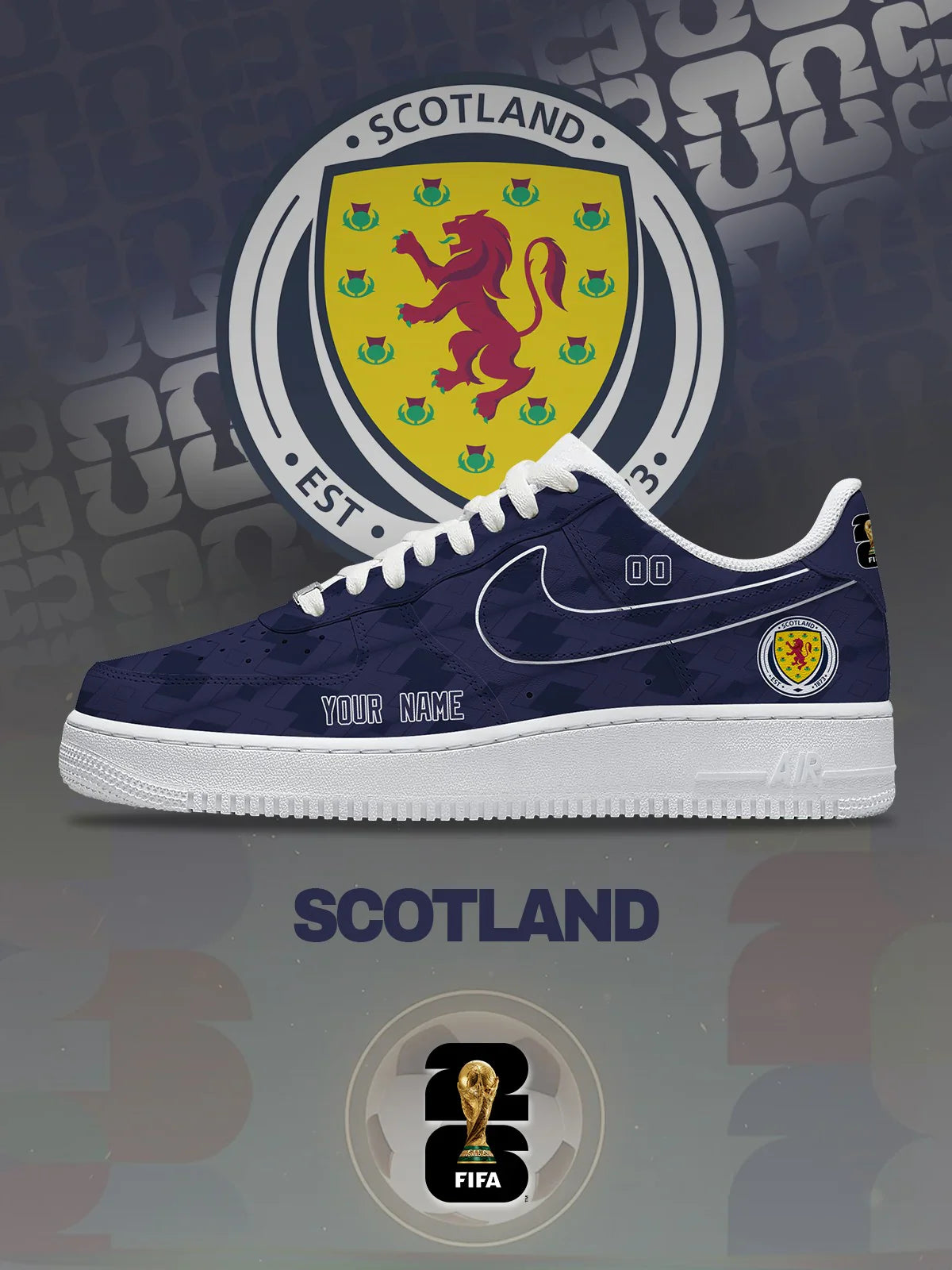World Cup 2026 Scotland Design Shoes F1