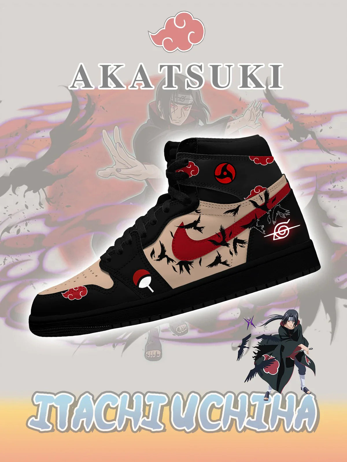 Itachi (Adult and kids size available) Limited Edition Design Shoes J1