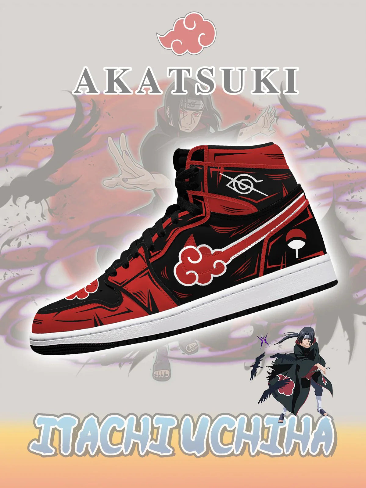 Itachi (Adult and kids size available) Limited Edition Design Shoes J1