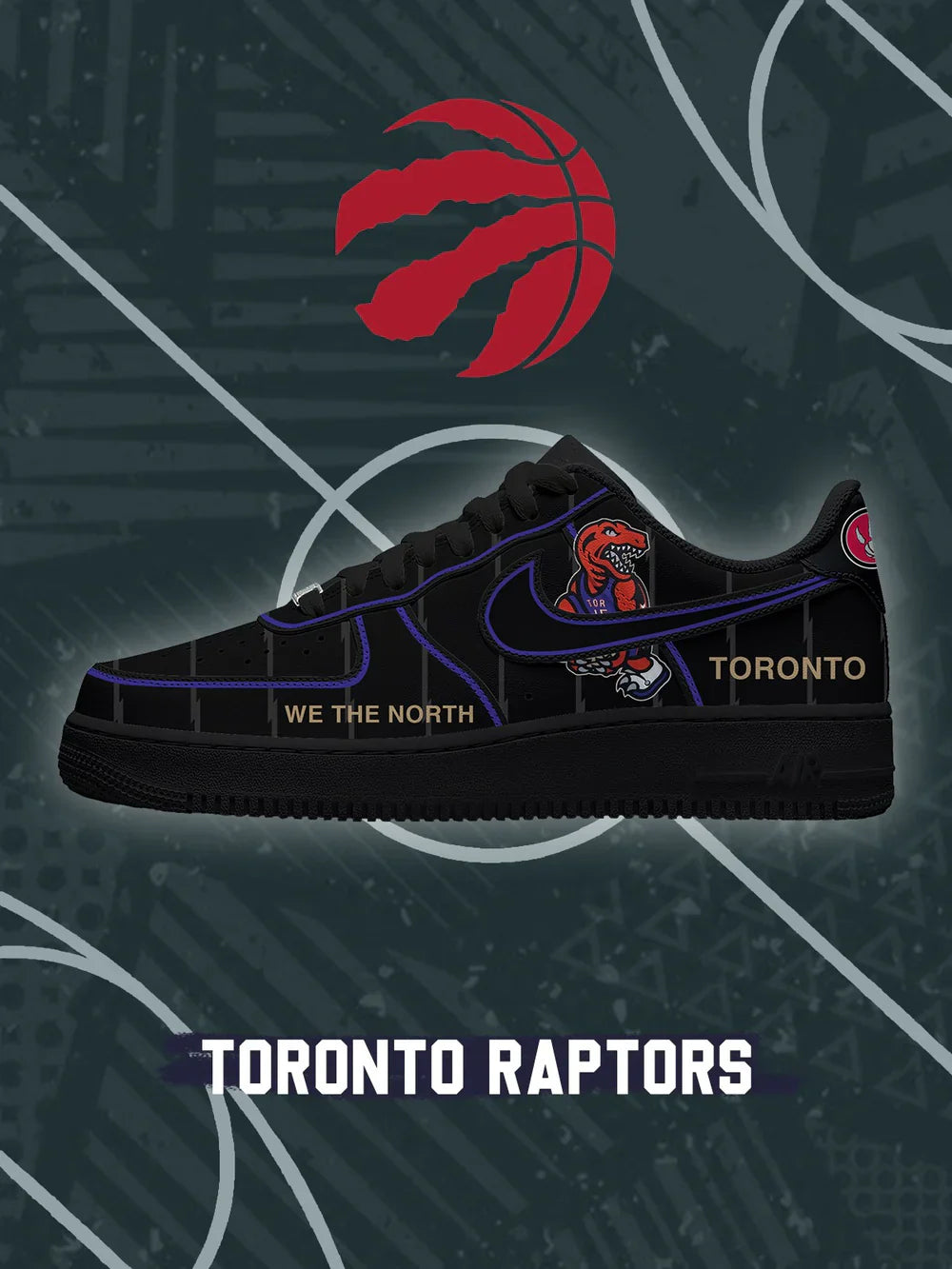 Toronto Basketball limited edition Design Shoes F1
