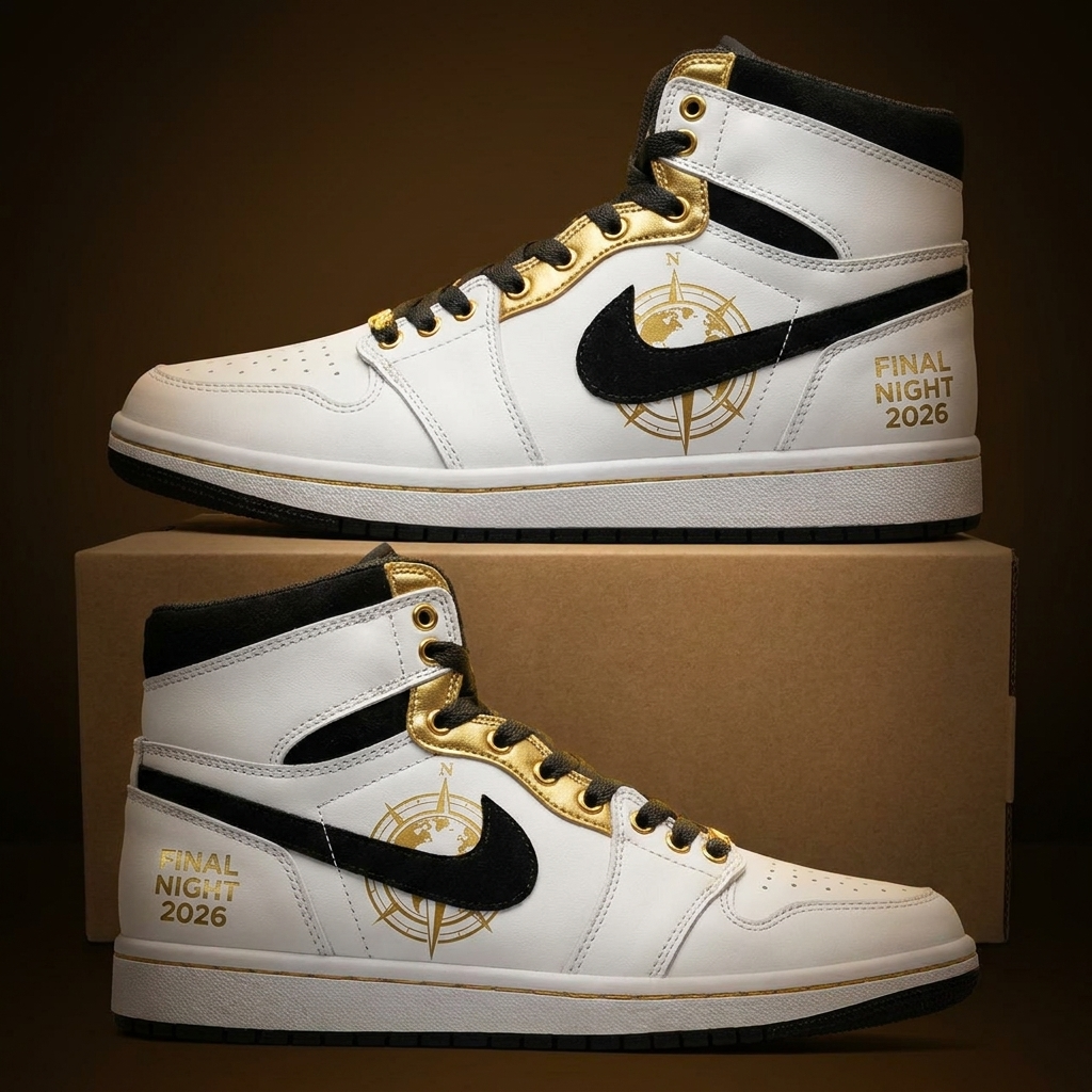 Final Tunnel Gold Design Shoes J1