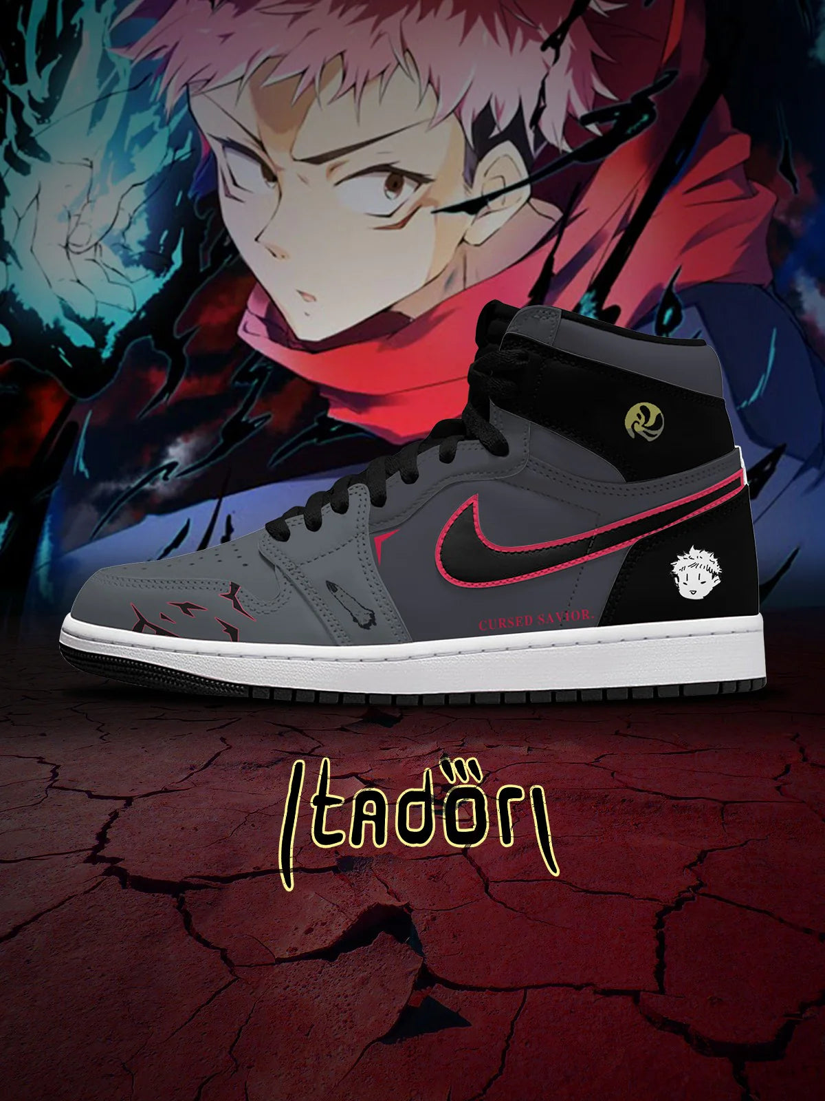 Yuji Itadori (adult and kids size available) Design Shoes J1