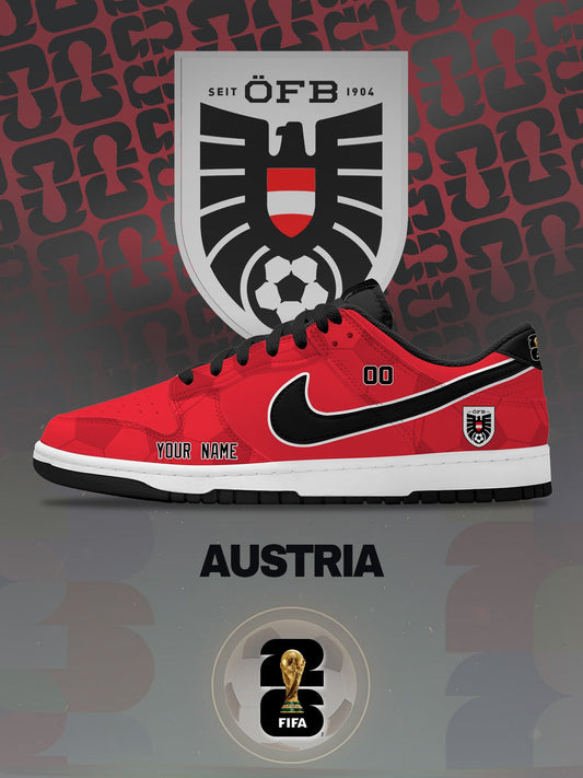 World Cup 2026 Austria V.1 Custom SB-Style Sneakers Design Shoes DK