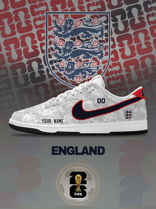 World Cup 2026 England V.1 Custom SB-Style Sneakers Design Shoes DK