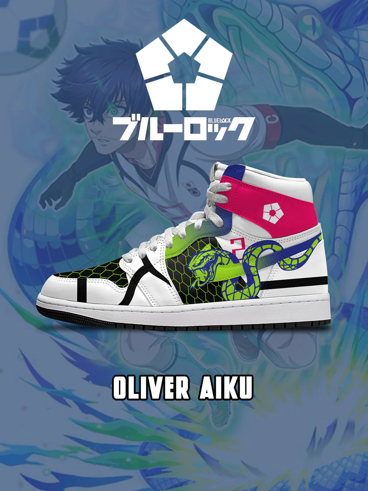 Oliver Aiku (Adult and kids size available) Limited Edition Design Shoes J1