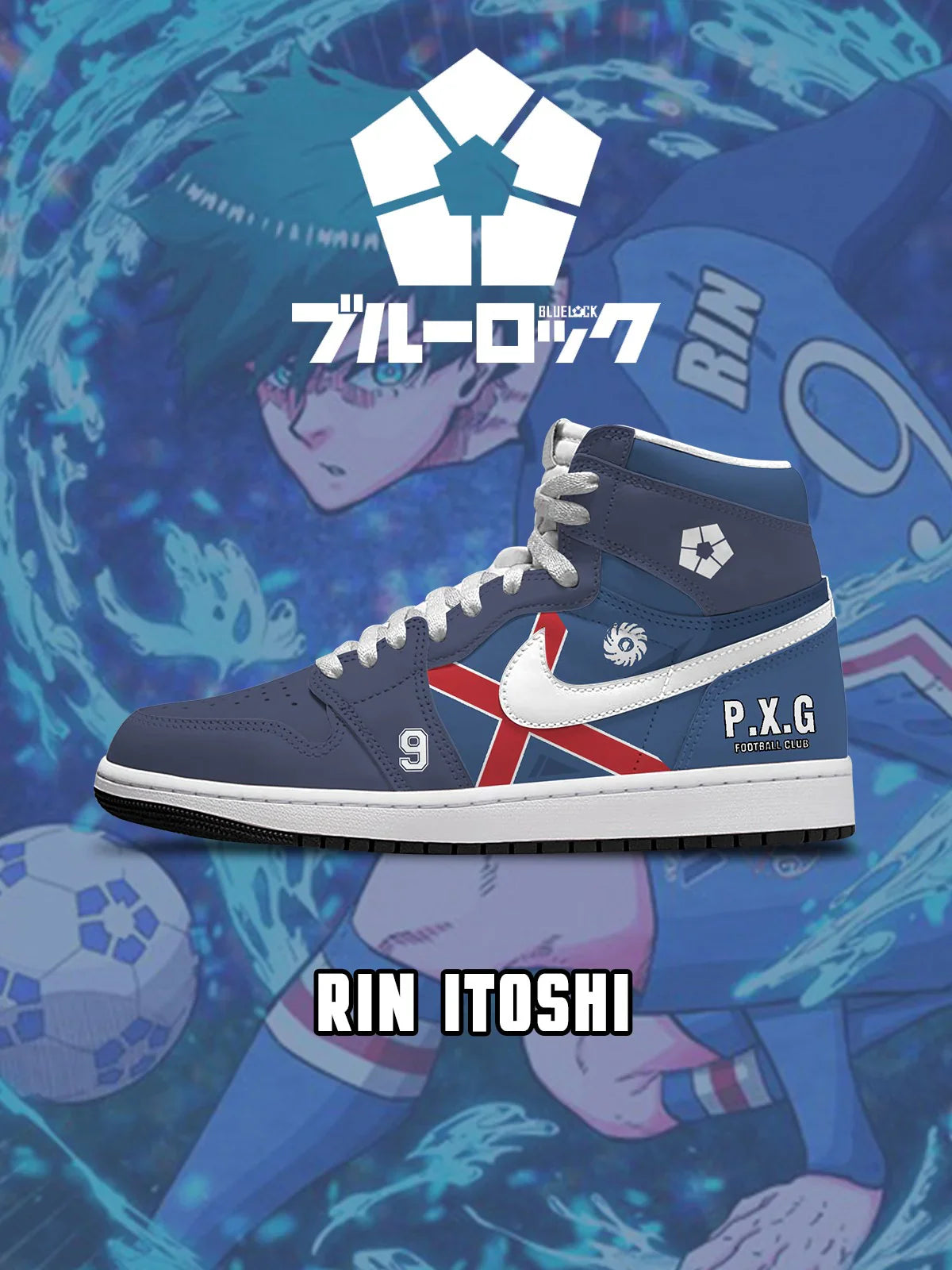 Rin Itoshi (Adult and kids size available) Limited Edition Design Shoes J1