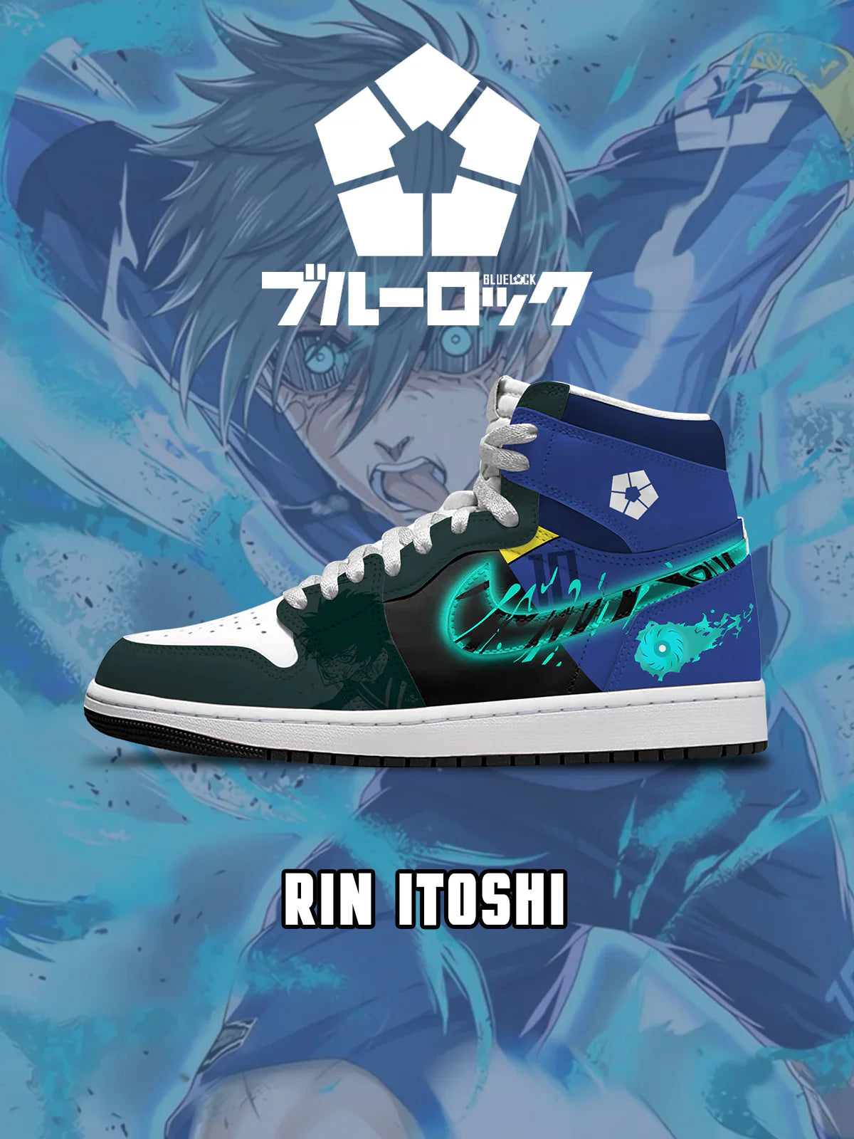 Rin Itoshi  (Adult and kids size available) Limited Edition Design Shoes J1