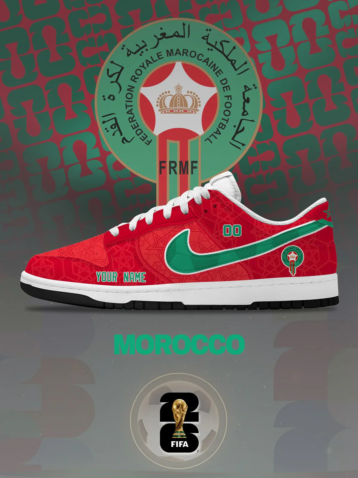 World Cup 2026 Morocco Design Shoes DK