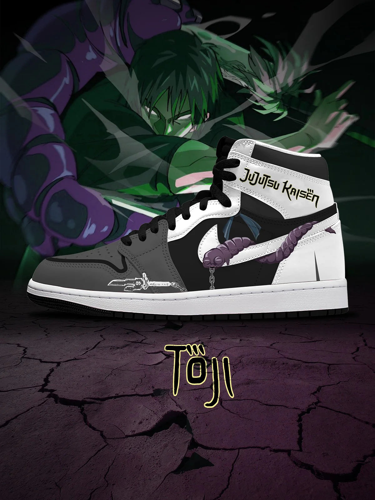 Toji Fushiguro (adult and kids size available) Design Shoes J1