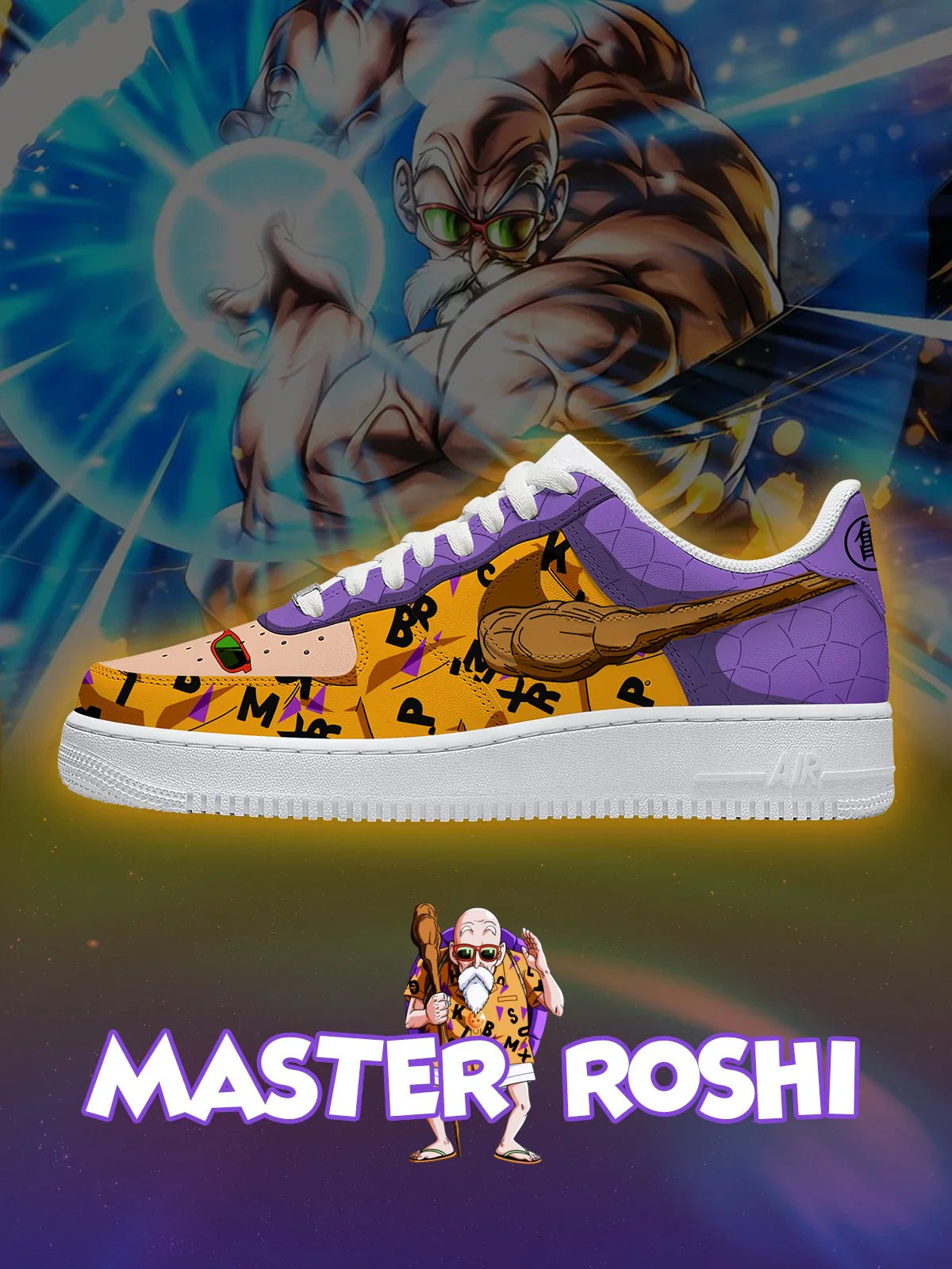 Master Roshi  limited edition Design Shoes F1