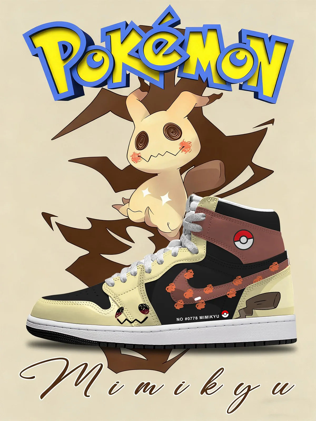 Mimikyu (Adult and kids size available) Limited Edition Design Shoes J1