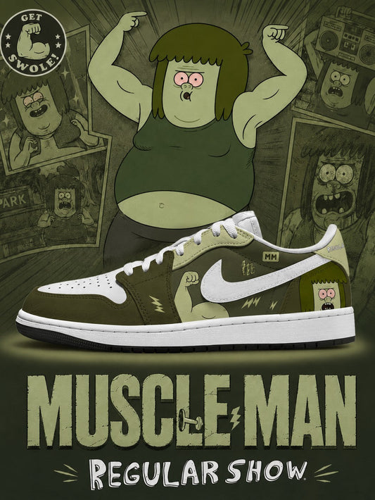 Muscle Man V.1 Design Shoes J1 Low Top