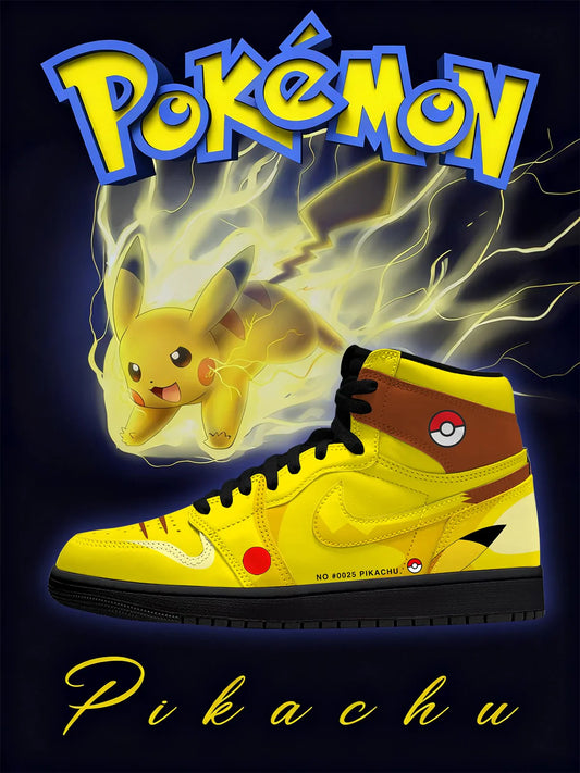 Pikachu (Adult and kids size available) Limited Edition Design Shoes J1