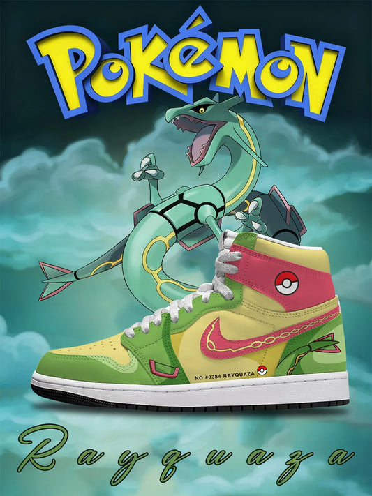 Rayquaza (Adult and kids size available) Limited Edition Design Shoes J1