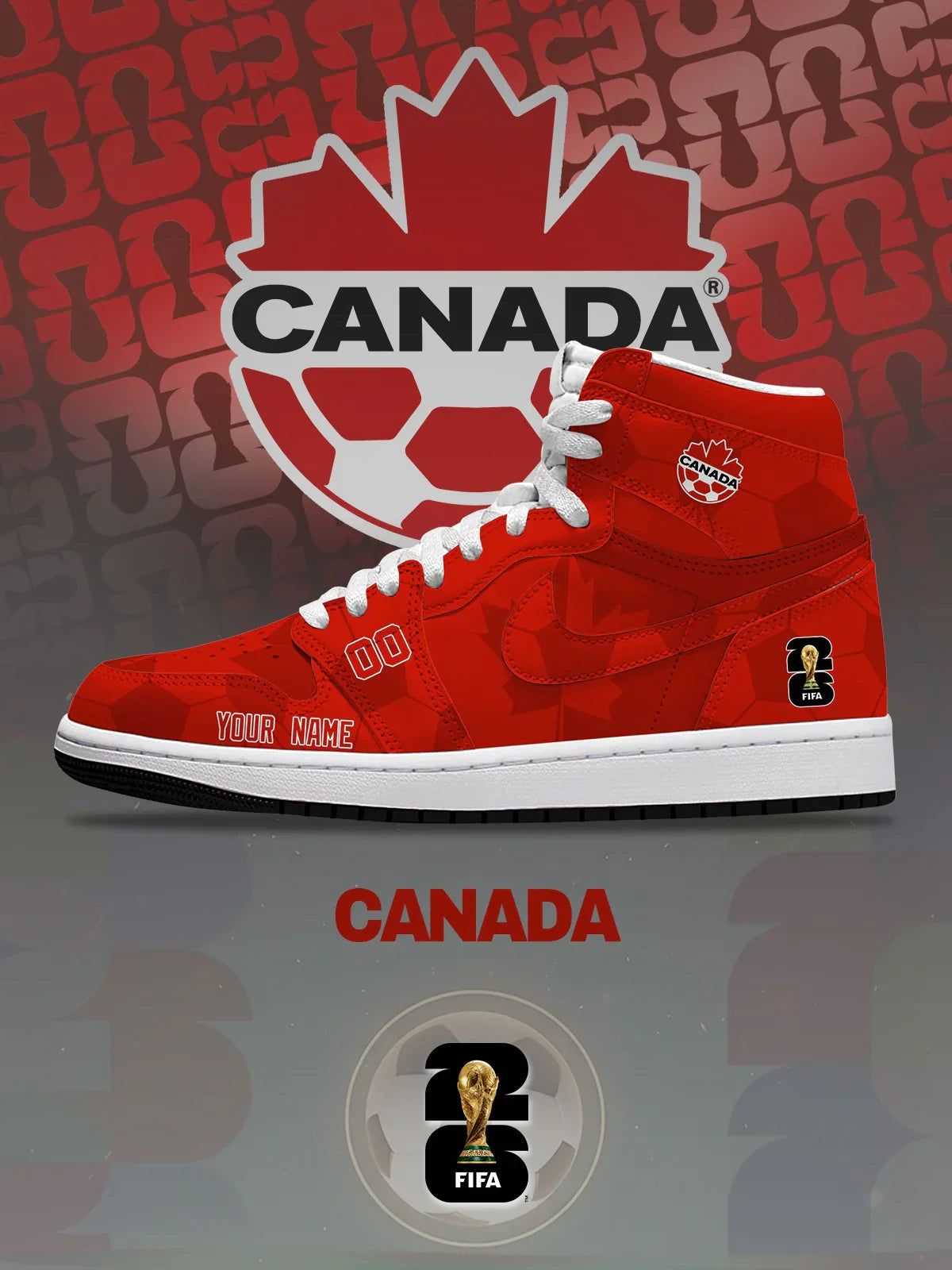 World Cup 2026 Canada Design Shoes J1