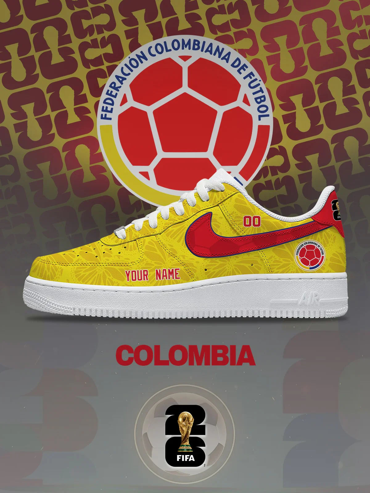 World Cup 2026 Colombia Design Shoes F1