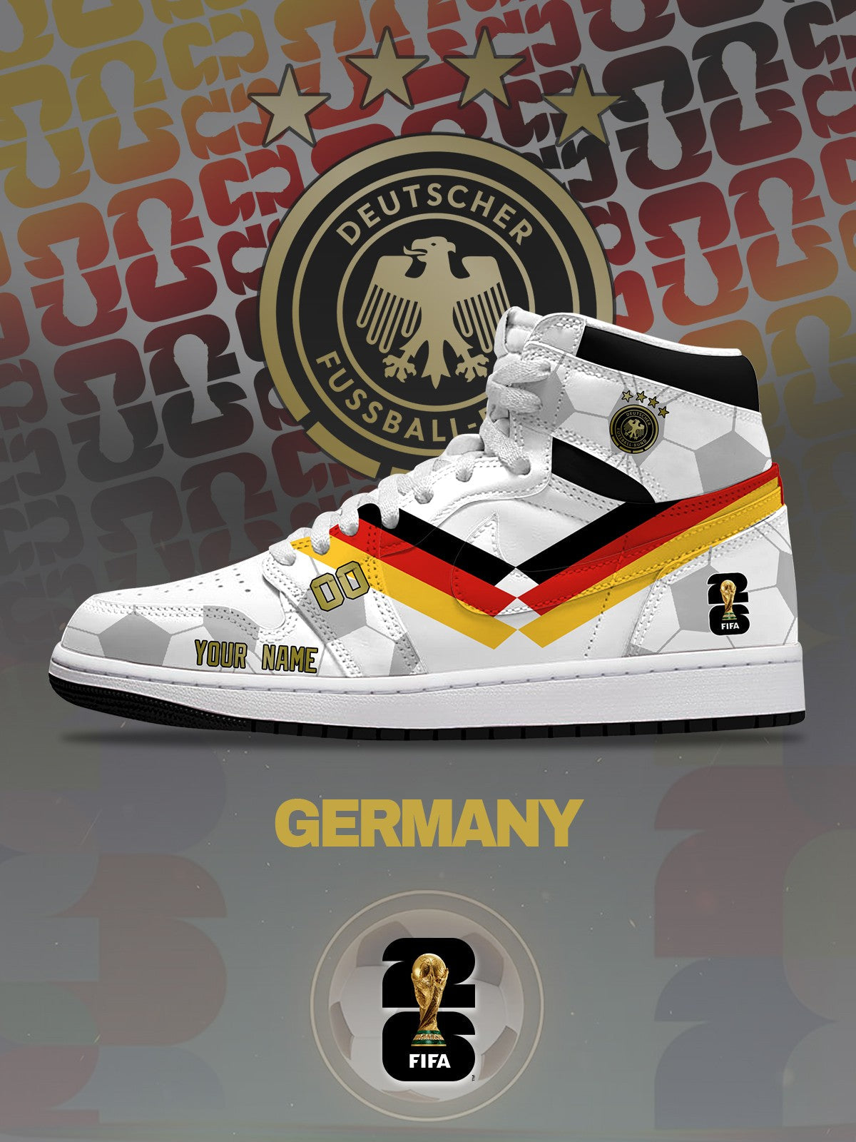 World Cup 2026 Germany V.1 Design Shoes J1