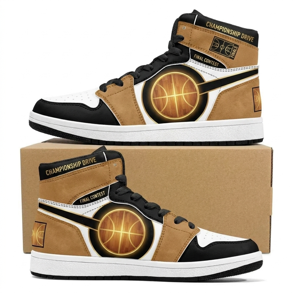 Midnight Hardwood Halo Design Shoes J1