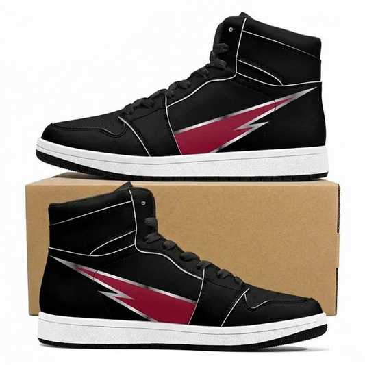 Crimson Rival Slash Design Shoes J1
