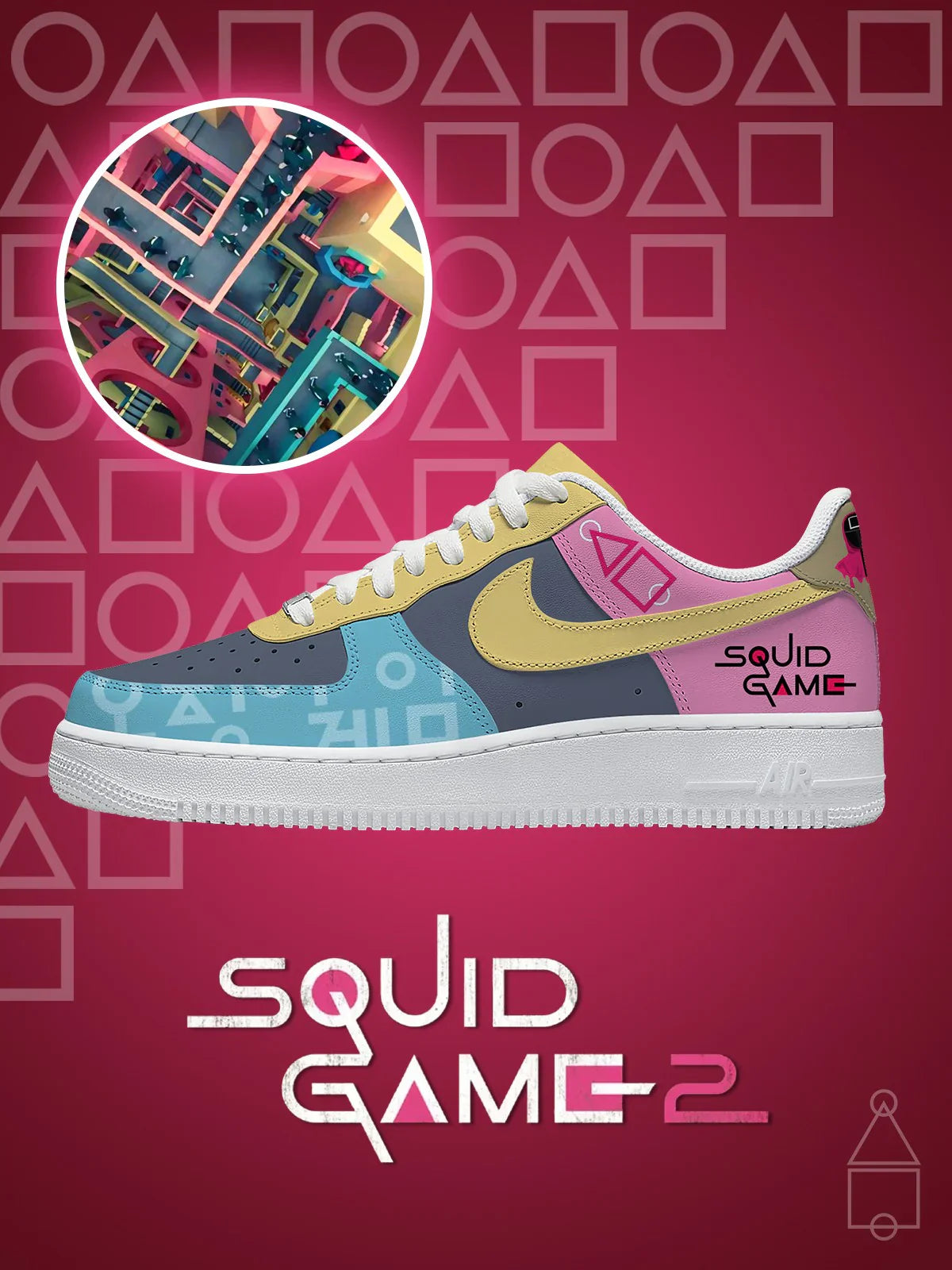 Crazy Stairs Design Shoes F1