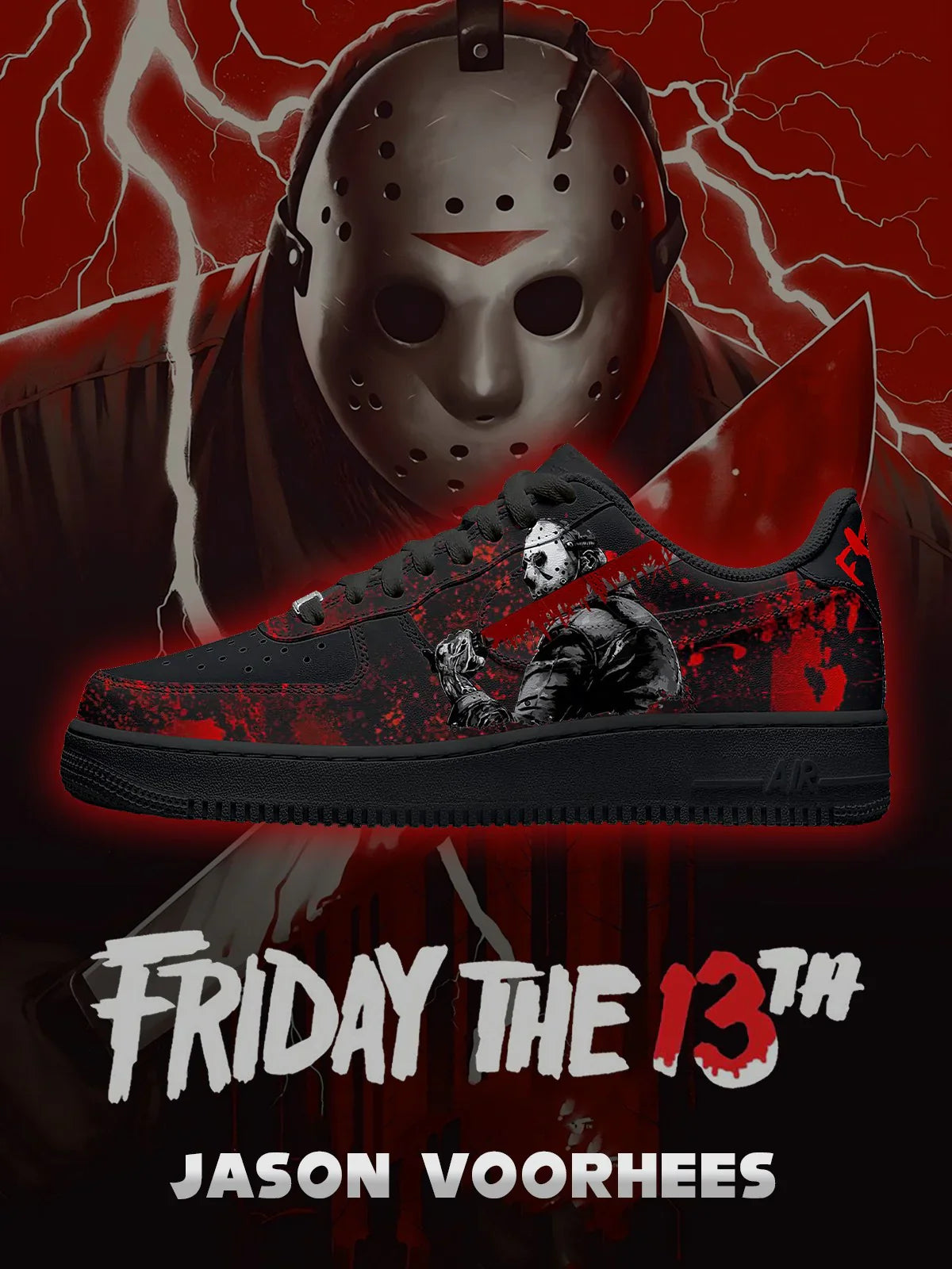 Jason Voorhees Design Shoes F1