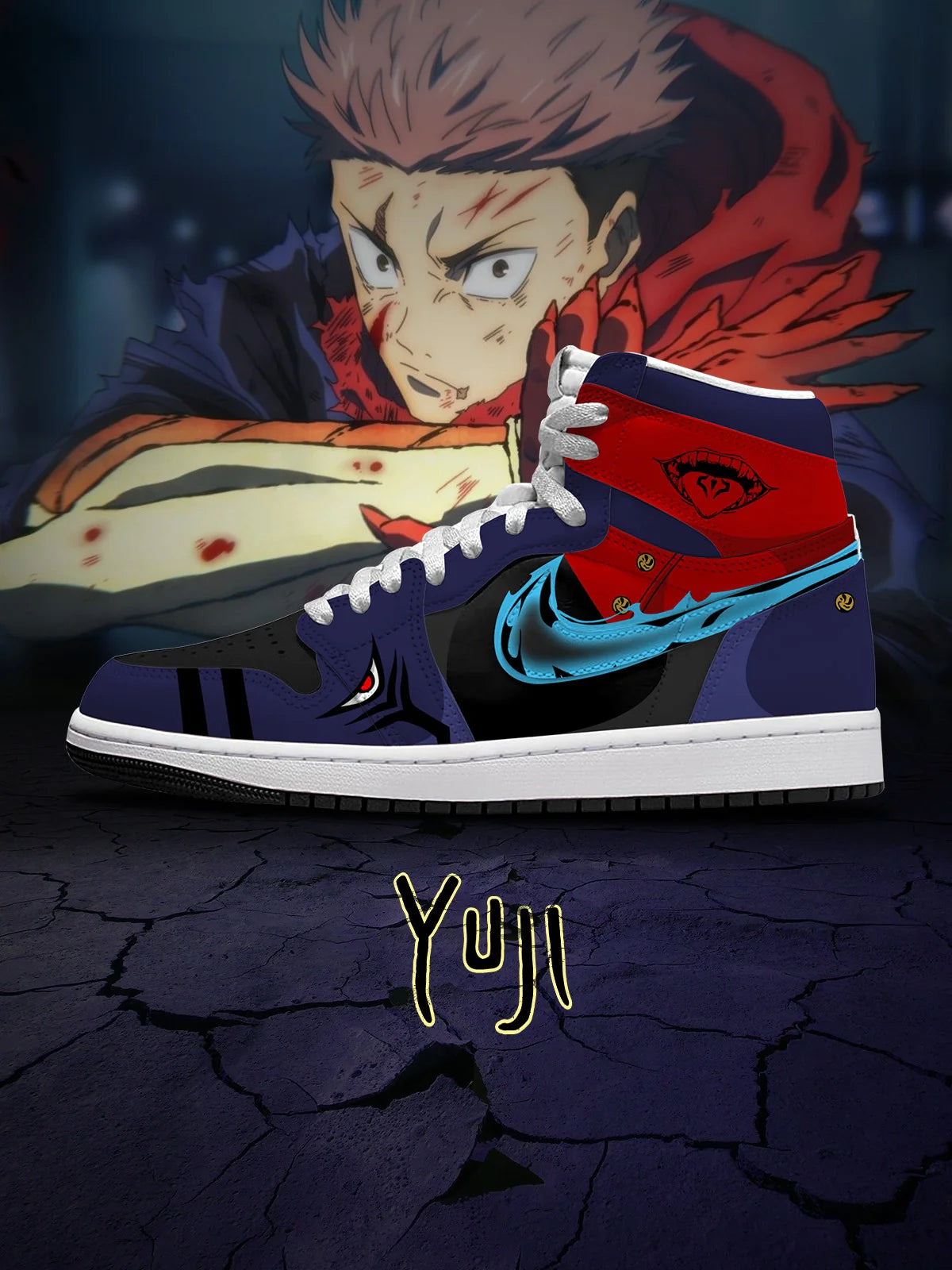 Yuji Itadori (adult and kids size available) Design Shoes J1