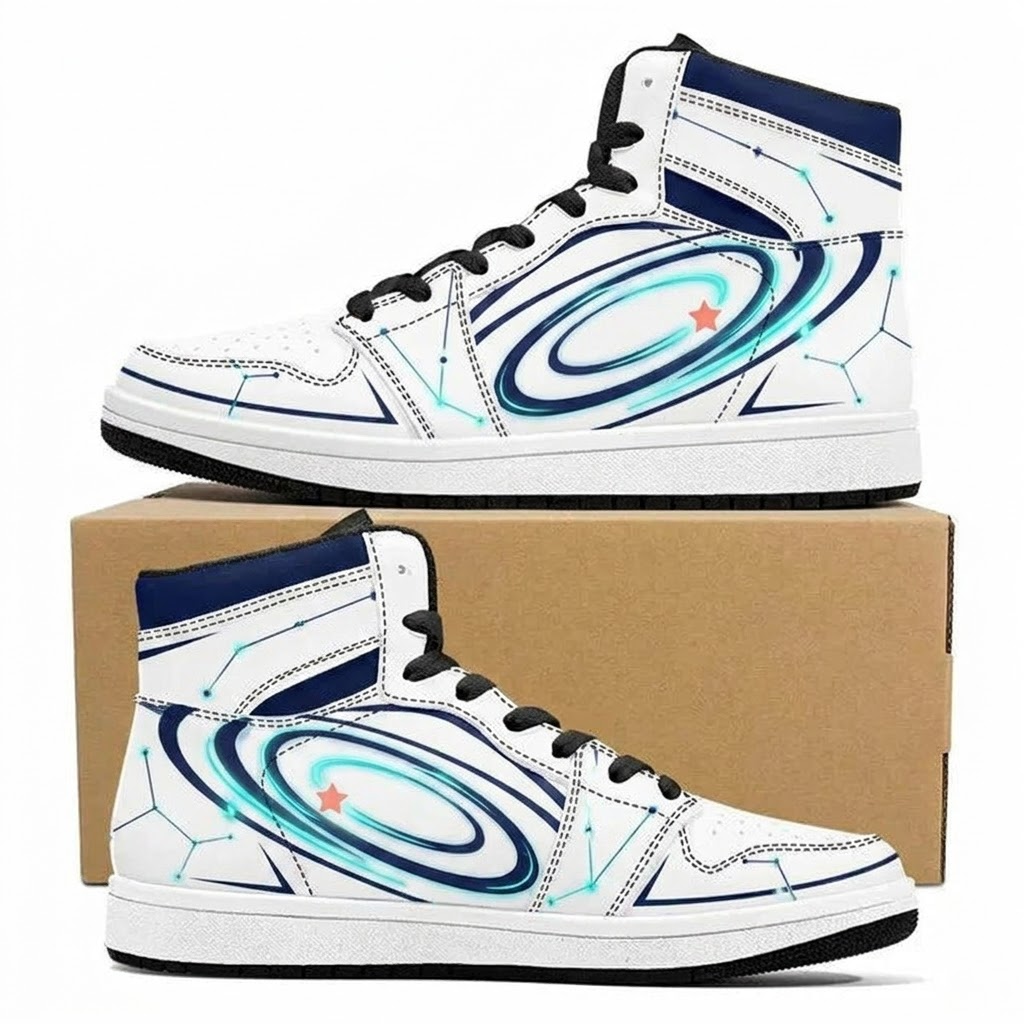 Night Orbit Island Glow Design Shoes J1