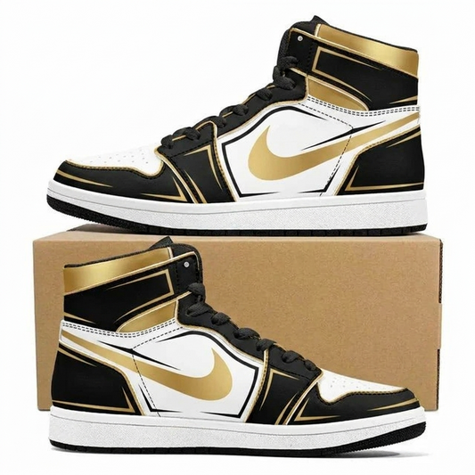 Rimlight Gold Arc Design Shoes J1