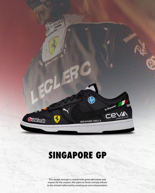 GP Singapor Ferrari Design Shoes DK