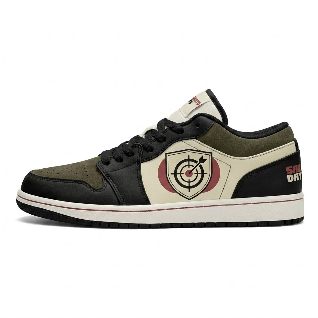 Apron Target Badge Design Shoes J1