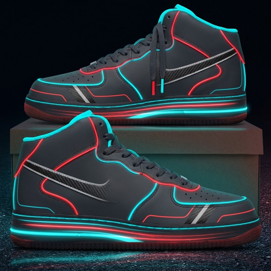 Japanese GP Pit-Lane Energy Neon Night Race Design Shoes F1