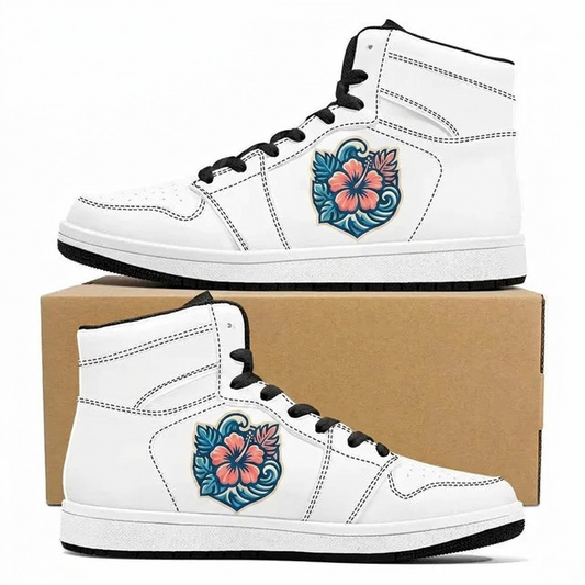 Hibiscus Ohana Crest Design Shoes J1