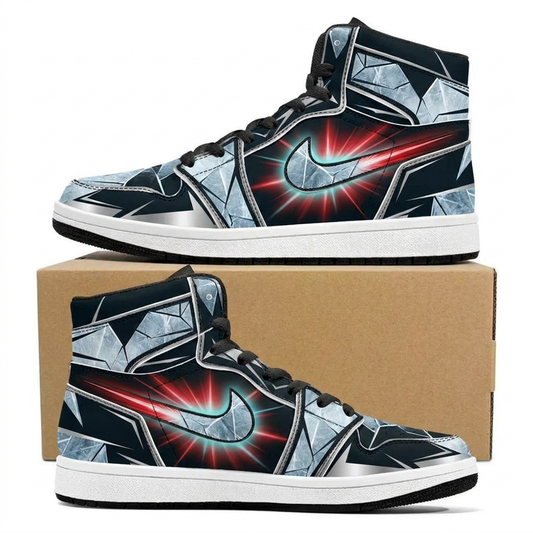 Red Goal Lamp Design Shoes J1