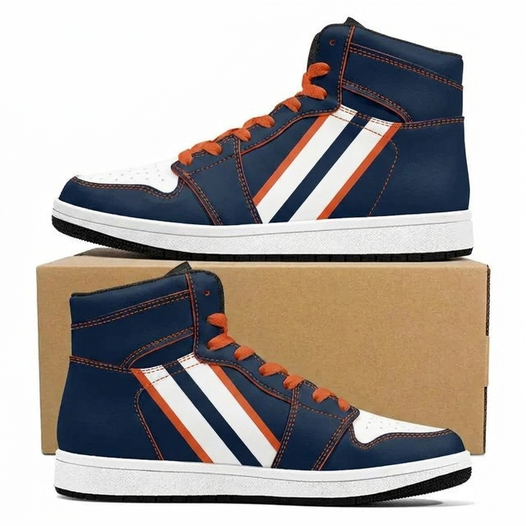 Tunnel War Stripe Design Shoes J1