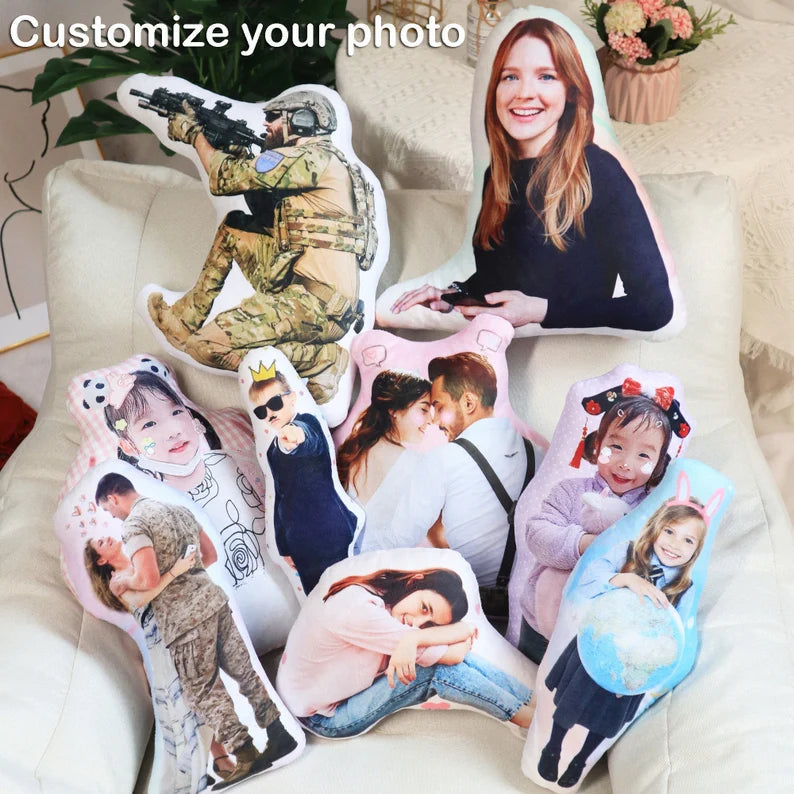 Personalized Photo DIY Flannel Pilow Cushion Available Worldwide