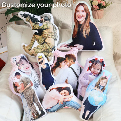 Personalized Photo DIY Flannel Pilow Cushion Available Worldwide